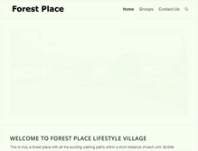 Tablet Screenshot of forestplace.org
